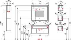 Акватон Шкаф подвесной Уэльс 30 темный шоколад – фотография-6